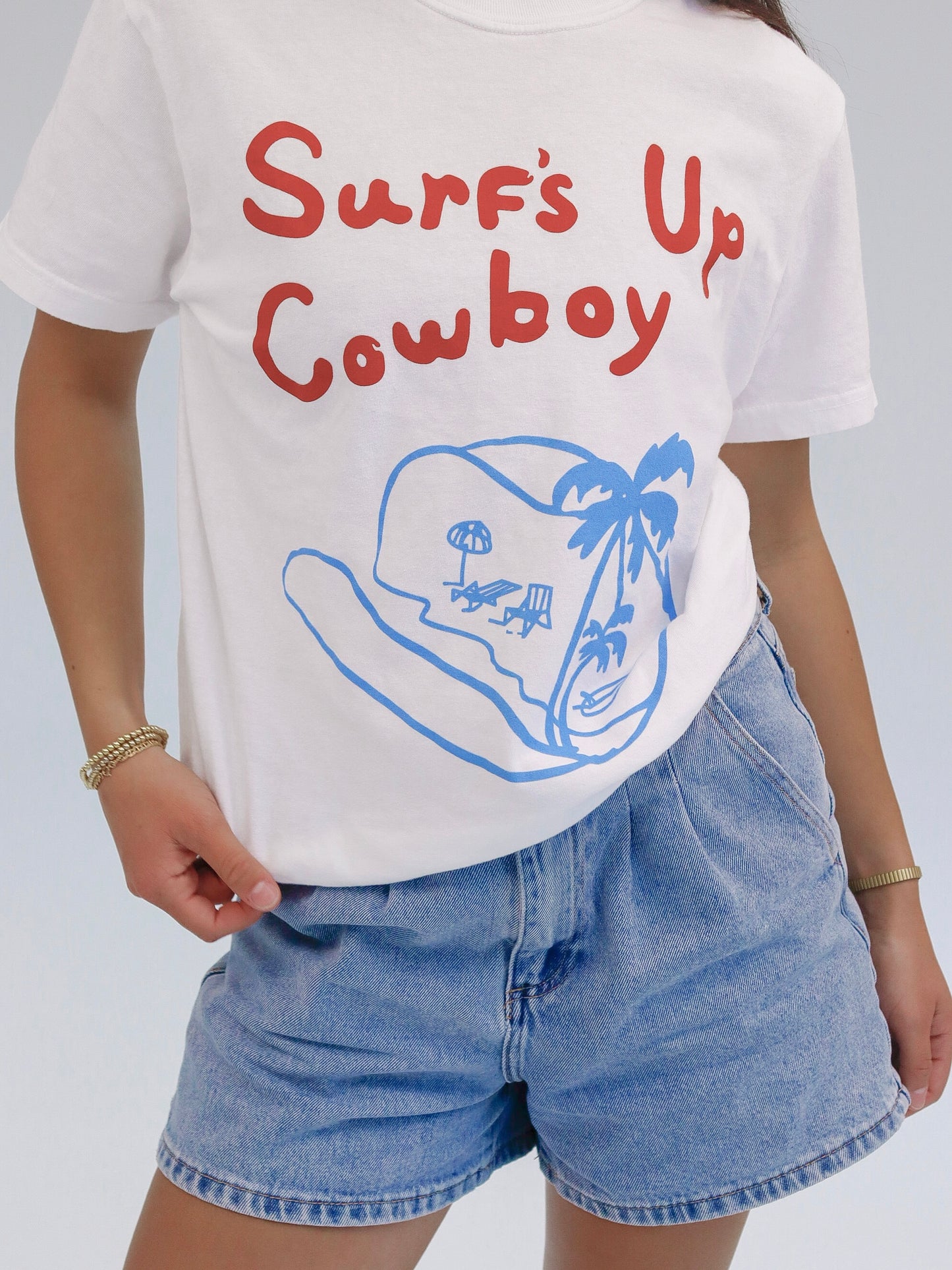 Cowboy Surfin' Tee